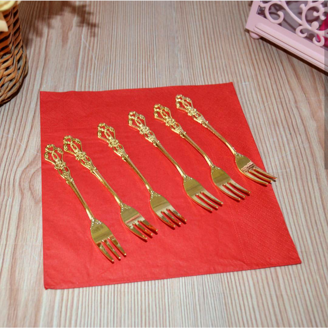 12'Lİ LÜKS GOLD / GÜMÜŞ MEYVE ÇATALI