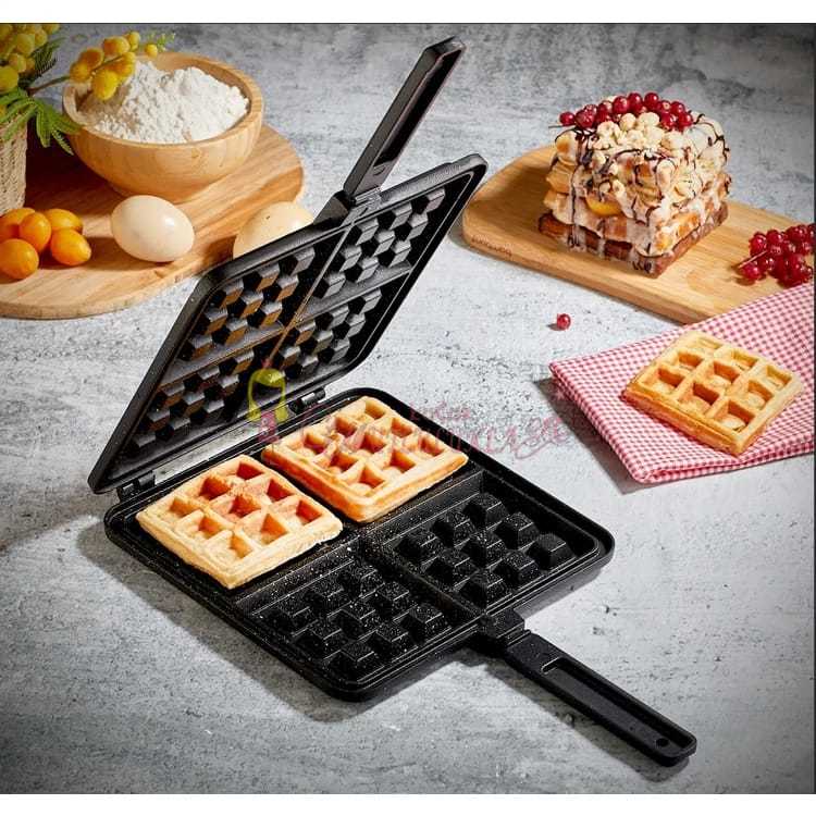 Döküm Kare Waffle Tava
