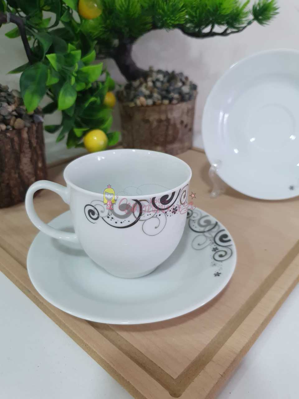 KÜTAHYA PORSELEN 6LI NESCAFE ÇAY SETİ