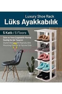Ayakkabılık Terlik Düzenleyici Organizer beyaz