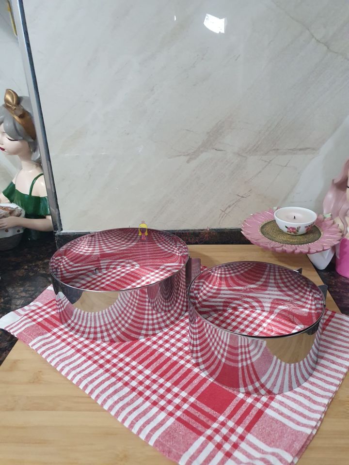 Yuvarlak Ayarlanabilir Pasta Kek Pandispanya Kalıbı Ayarlı Çember