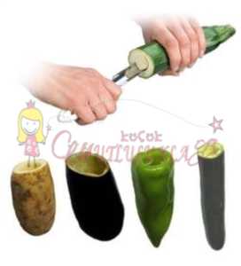 Dolma Kabak Oyacağı, Ahşap Saplı Oyacak
