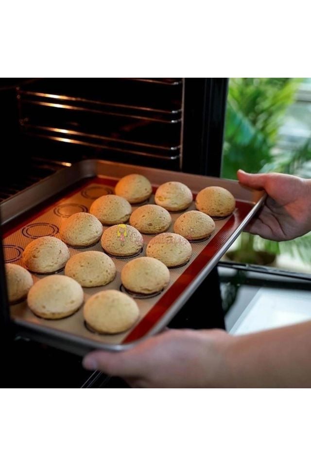 Silikon Pişirme matı Yuvarlak model tepsi matı