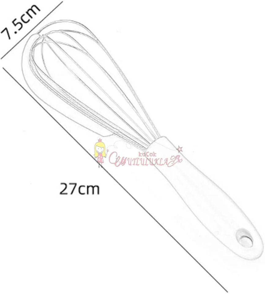 Çelik Silikon Sıyırmalı Çırpıcı 30 cm