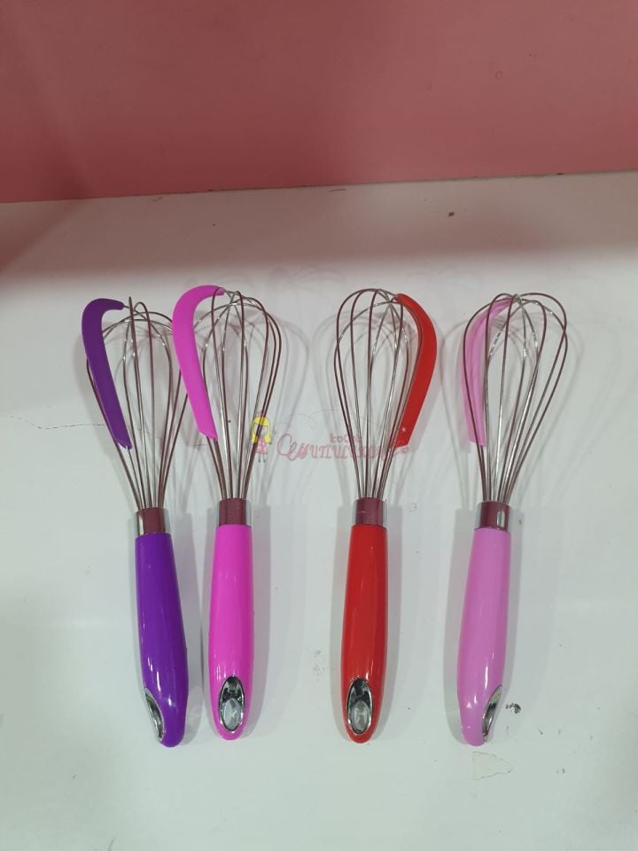 Çelik Silikon Sıyırmalı Çırpıcı 30 cm