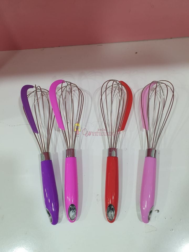 Çelik Silikon Sıyırmalı Çırpıcı 30 cm