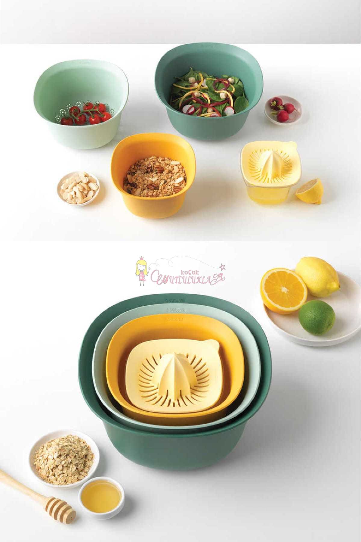 5li Chef Karıştırma Kasesi Ve Süzgeç Set
