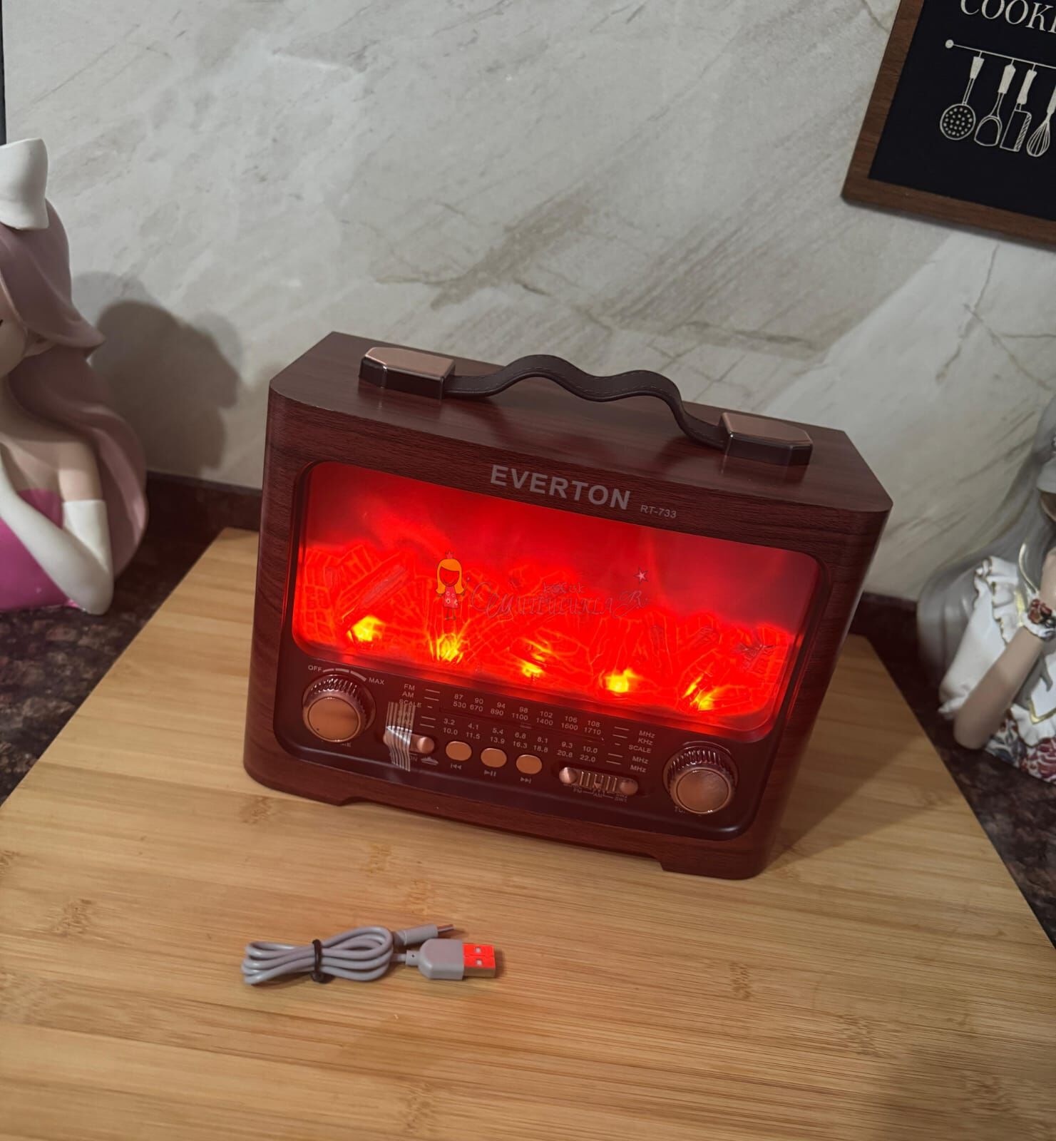 Şömine Görünümlü Nostaljik Radio
