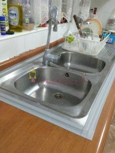 Gri / Beyaz Su Sızdırmaz Banyo Mutfak Lavabo Küvet İzolasyon Şerit Bant