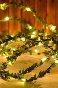 Yapraklı Dekorlu 3 Metre Peri Led Pilli  Işık