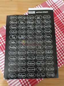 Mutfak Etiketi (60 ADET)
