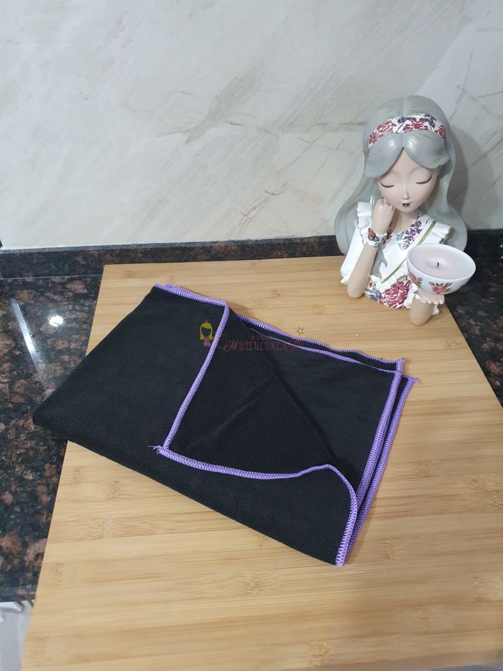 Özel Seri Büyük Boy Siyah- gri  Mikrofiber Yer Fayans Parke Bezi Temizlik Bezi 50*70 Cm