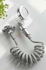 Spiral Hortumlu Banyo Ayarlanabilir Hareketli Banyo Mutfak Lavabo Musluk Duş Başlığı Duş Seti
