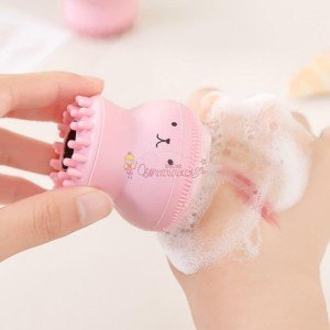 Peeling Etkili Mini El Yüz Cilt Temizleme Fırçası Silikon Temizlenmesi Kolay Siyah Nokta Giderici